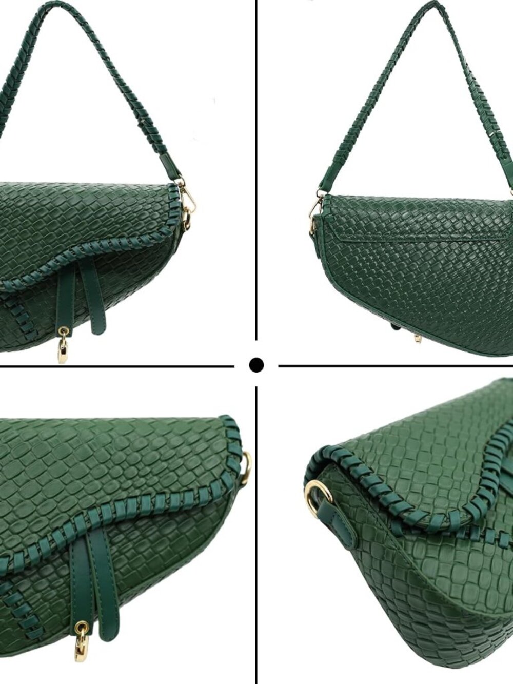 fashion women saddle shoulder bag clutch purse small crossbody satchel handbag w - Picture 4 of 6